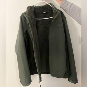 Green Northface Full Zip Jacket!